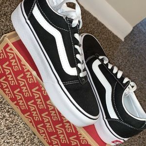 Vans black/white